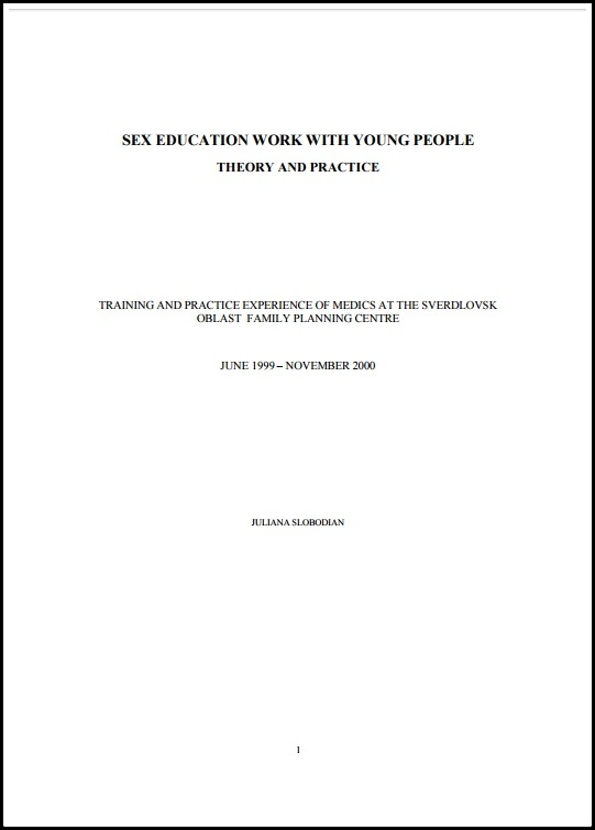 COVER SexEd work with young